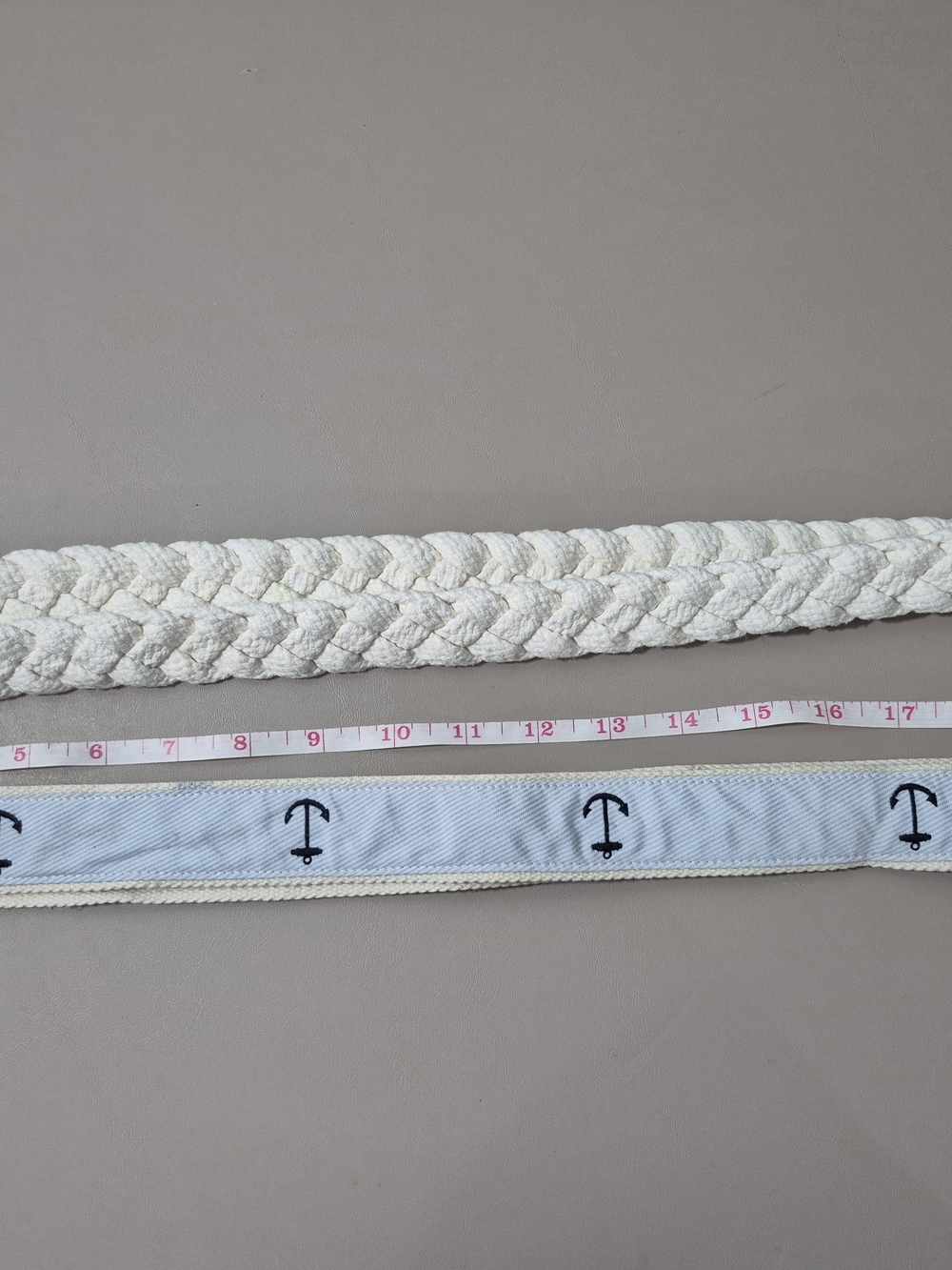 J.Crew Nautical Belt Bundle Rope & Anchor D Ring Belts - Picture 3 of 7